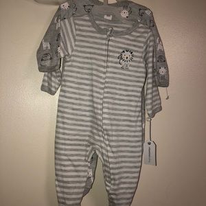 Brand new baby boy 2pc cotton sleeper with tags